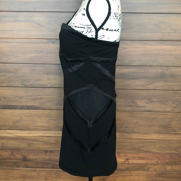 One Shoulder Sweetheart Backless Black Mini Dress - Picture 2 of 6